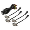 grill lights for trucks-4 x Grille LED Lights with Harness cable KitBlack. 