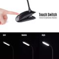 Led Clip Reading Book Light-Raniaco Daylight 12 LEDs USB Rechargeable Reading Lamp-3 Brightness,Touch Switch Bedside Book Light with Good Eye Protection Brightness. 