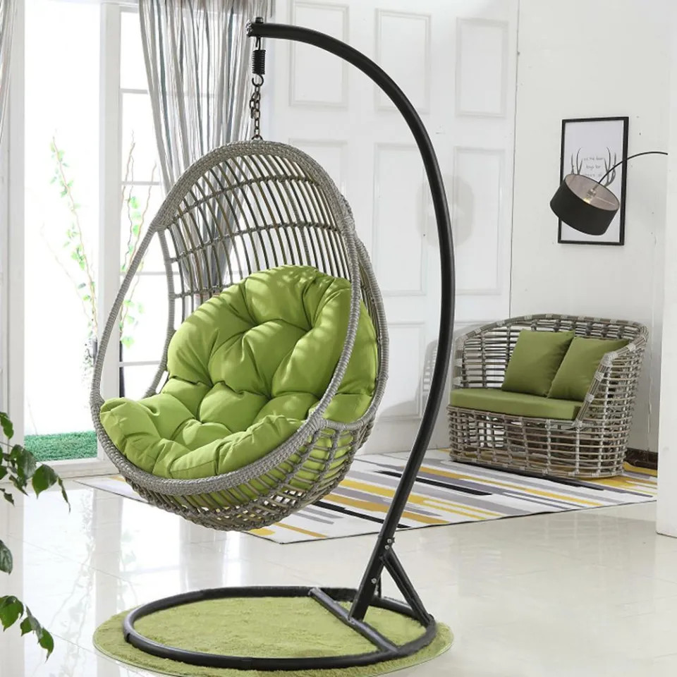 Egg Hanging Swing Chair cushion Chair Cushion Outdoor Indoor Egg Decor Balcony Home Garden Rocking Rattan Chair Cushions Seat Mat no chair Cushion only Daraz.pk