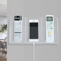 Transparent Acrylic Wall Mount Mobile Phone Charging Holder Stand AC Remote Holder 1/2/3/ Campartments. 