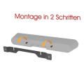 Floating Style Mounting Bracket Speaker Stand Ray Soundbar Mount Wall Under TV. 