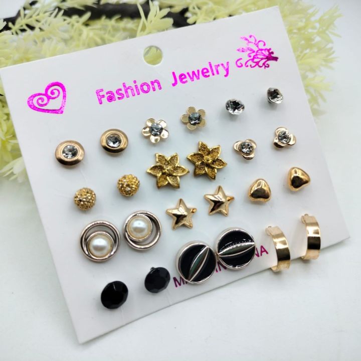 12 Pairs Cute Emoji Earrings Funny Face Happy Smile Face Stud Earrings Set Cartoon Emotions Ear Jewellery For Women Girls Children Earring