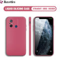 Jizetin for Redmi 11A / Redmi 12C Back Cover Solid Color Multicolor Liquid Silicone Square Phone Case Camera Protection Cases. 