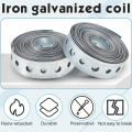 4 Piece Galvanized Hanger Strap Metal Strapping with Holes Pipe Hanger 10 Ft Metal for Pipe Supports Hanging. 
