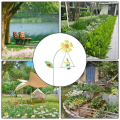 iron Garden Flowers 6pcs Decorative iron Plant Stakes C. 