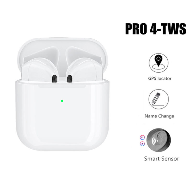 PRO4 TWS Wireless Earphones Bluetooth 5.0 earphoneding Mini Earbuds with Charging Case Sports Handsfree Headset for Smart Phones
