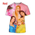Pop Korean Girl Group Black Pink 3D Print T-shirt for Women Fashion Star Singer Poster Unisex Top Tee Harajuku Oversized T Shirt. 