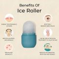 Ice Roller Faical Massage For Face Eye and Neck, Skin Care Massager, Silicone Ice Cube Tray, Ice Cube Roller Massager, Ice Facial Roller Massage Shrink Pore Skin Care Tools, Reusable Ice Stick Remove Dark Circle, De-Puff Eye Bags. 