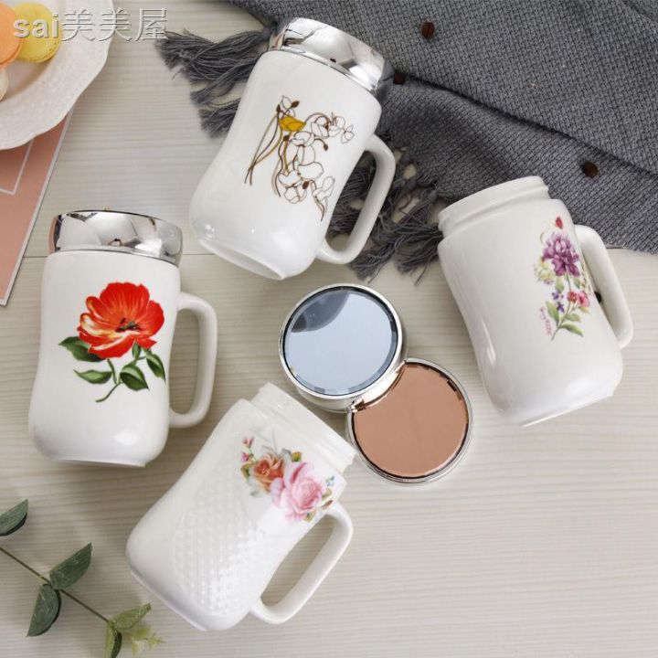 Fancy%20Cute%20White%20Black%20Travel%20Flower%20Eiffel%20Tower%20Printed%20Ceramic%20Coffee%20Milk%20Tea%20Mugs%20Cup%20with%20Mirror%20Lid%20For%20Boys%20Girls%20with%20Handle%20-%20450%20ML%20-%20Image%202