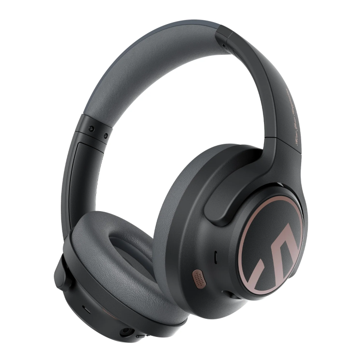 soundpeats space bluetooth wireless headphone with foldable design noise cancelling microphone and long battery life ideal for sports and smartphones