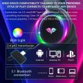 Python Fly X7 PRO Wireless Gaming Headset – Lossless 2.4 GHz & Bluetooth 5.1 30 Hour Battery Life – USB-C – 3D Audio -Retractable Mic – for PS5, PS4, PC, Mac, Android and Switch（Black. 