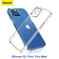 Baseus Transparent Clear Case for iPhone 12/12 Pro/12 Pro Max – Simple Series TPU Clear Case, Transparent Silicone Cover. 