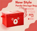 Panda Design Folding Storage Bins Quilt Basket Kid Toys Organizer Storage Boxes For Kids Clothing Wardrobe Storage Basket Box Cabinet Toys Storage Bins Wardrobe Storage Bags 1 Piece Collapsible Panda Box Toys Organizer With Lid For Kids Playroom. 