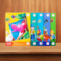 Large Sized Multiple Difficulty Children Puzzle Books Two in One Large Book Style Leveled Children Jigsaw Puzzle - 44 x 28.5 cm - Engaging Early Education Toy. 