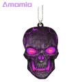 Amamia Car Hanging Decor Color Printing Halloween Skull Car Hanging Ornament. 