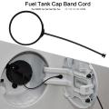Fuel Cap Band Cord Plastic Fuel Oil Cover Cable Ring Replacement Fuel Cap Cord Black Tear Resistant Fuel Cap Retaining Strap Cable Automobile Fuel Cap. 