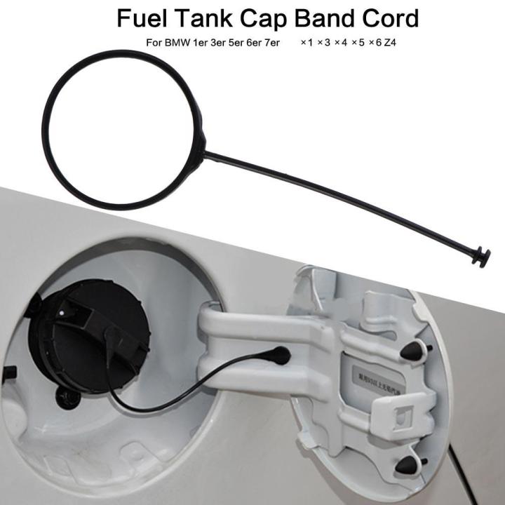 Fuel Cap Band Cord Plastic Fuel Oil Cover Cable Ring Replacement Fuel Cap Cord Black Tear Resistant Fuel Cap Retaining Strap Cable Automobile Fuel Cap