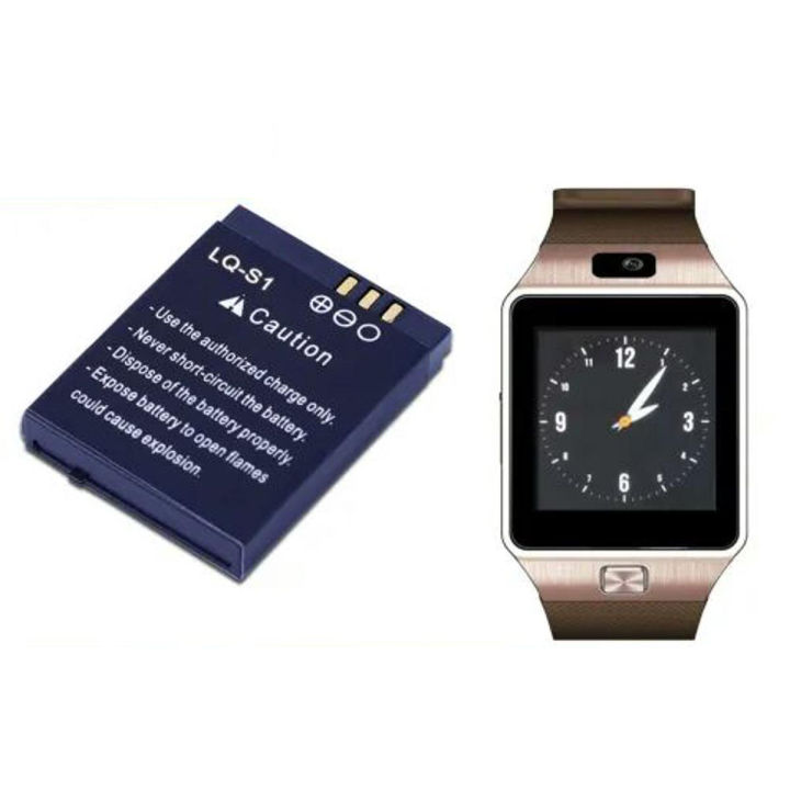 LQ-S1 Smartwatch Battery 380mAh Compatible Power Cell for A1, QW08, V8, X6, T8 Smartwatches