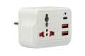 High Quality 5 in 1 Travel Extension Board Socket with Type C and @ USB Ports & Round pins | 2 AC Outlet Power Strip Multiprise 1 Convert 5 Extension Eu Power Plug Adapter For Home. 
