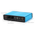 Sound Card,6 Channel External Sound Card USB 2.0 External 7.1 5.1 Surround Sound Optical S/PDIF Audio Sound Card Adapter. 