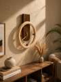 Modern Minimalist Wooden Wall Clock – Handcrafted Decorative Timepiece. 
