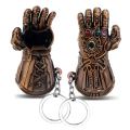Avengers: Infinity War Thanos Infinity Stones Gauntlet Gloves Keychain. 