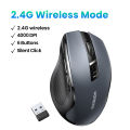 UGREEN Bluetooth 5.0 & 2.4G Dual Mode Wireless Mouse, 4000 DPI Ergonomic Design with 6 Silent Buttons - Compatible with MacBook, Windows PC, Laptop, Tablet (Includes USB Nano Receiver). 