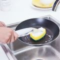 3 Sponge Heads Handheld Soap Scrubber Cleaner Dish Wand Brush. 