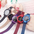 Friends Watch Laxurius Looking 2021 Magnet Buckle Starry sky Quartz 5 Watches For Girls & Women 21st century Magnetic Chain Belt Analog WristWatch. 