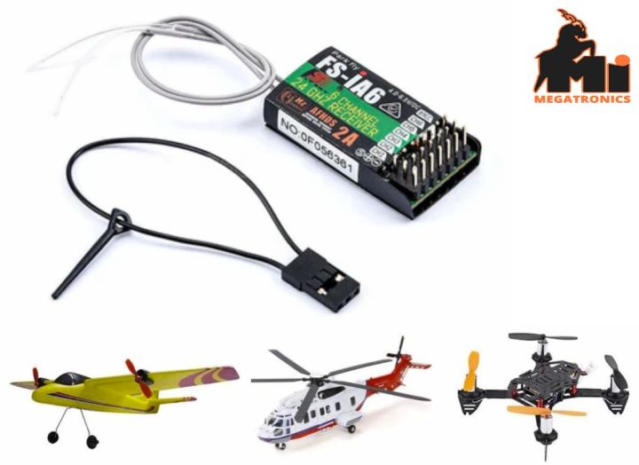 FS-I6 AFHDS 2A Radio PPM IBUS Remote Control Flysky FS-IA6 receiver 6 Channel 2.4GHz