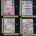 12 Sheets Planner Stickers Monthly Tabs for DIY Calendar, Weekly Daily Planner Stickers Work Planning Budget. 