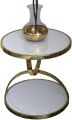 Nordic Luxury Side Table - Round Corner Coffee Bedroom Bedside, Serving Table, Accent Table, Nesting Table, and End Table. 