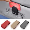 【HOT】 Magnetic Leather Eyeglass Hanger Clip Universal Car Sunglasses Holder Magnetic Eyeglass Hanger Clip For Cars Ticket Card Clip. 