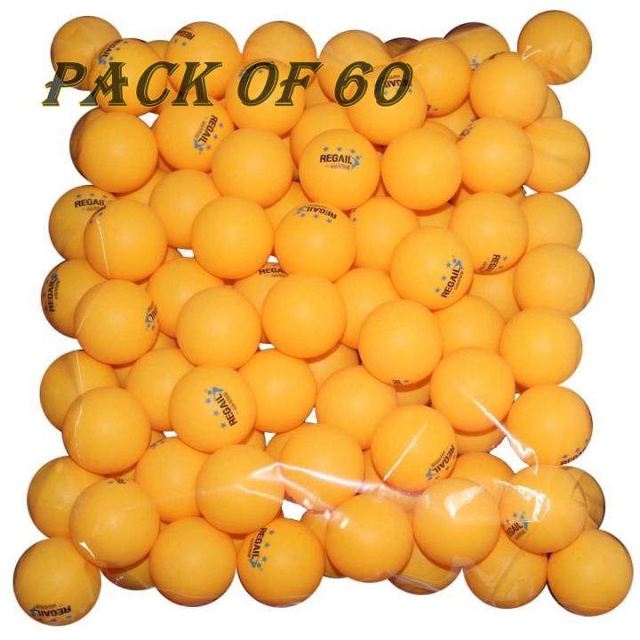 Pack Of 60 Table Tennis Balls Plastic Ping Pong Balls Training Balls