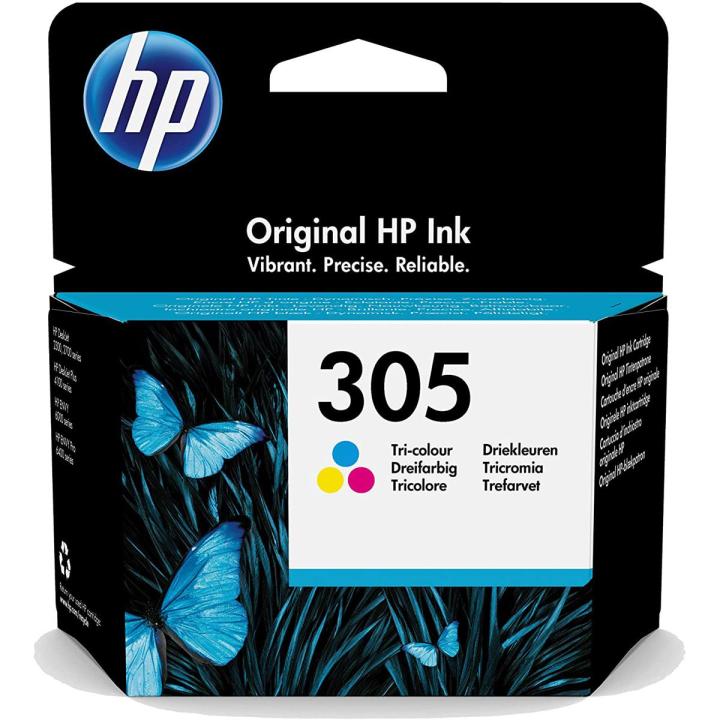 HP 305 Cartridge - Tri Color - 100% Original Ink Cartridge
