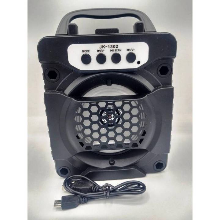 Wireless speaker Bt 1302 Portable Bluetooth Speaker Black Daraz