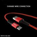 Denmen Type-C Data Cable D02T. 2.4A Cable Support Fast Charging. 1m Type C Data Transfer Cable. 