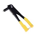 Carbon Steel Manual Double Handle Rivet Driver. Includes 4x Different Nozzles and 1x Mini Positioner As a Gift. 