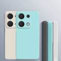 Xiaomi Redmi Note 14 Pro+ 5G Note 13 4G Note13 Pro+ Liquid Silicone Straight Edge Phone Casing Candy Color Silicone TPU Back Cover. 