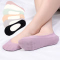 Silicone Anti-slip Invisible No Show Socks Ultra-thin Breathable Sock Women Slippers Solid Color Ice Silk Low Cut Boat Socks. 