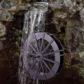 Water Fountain Rotation Wheel DIY Water Wheel Model Fountain Feng Shui Wheel 8cm. 