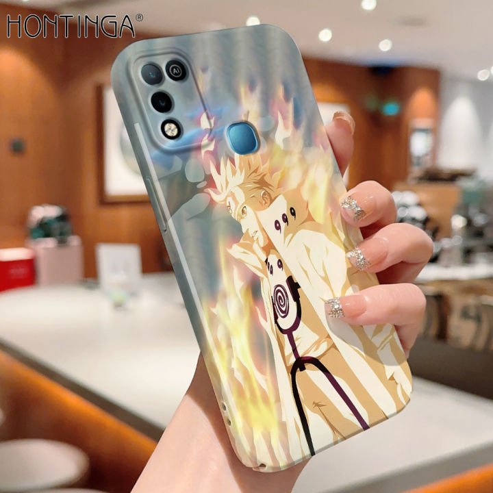 Hontinga for Infinix Hot 10 Play Hot 11 Play Back Cover Cool Uzumaki Naruto All-inclusive Film Hard Phone Case Camera Protection Mobile Cover