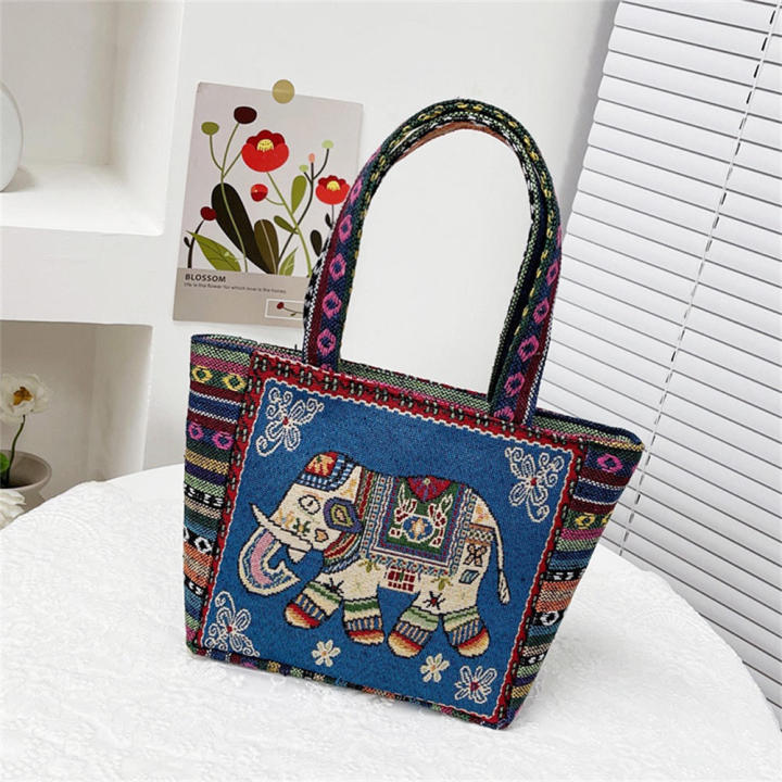 Fashionable Tote Bags Handbags With Embroidered Designs Lady Large