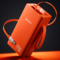 Zero® Lumin L-300 Power Bank 30000mAh 22.5W Fast Charging PowerBank | QC 3.0 Powerbank | USB-C Input/Output Powerbank  | Built-in Cable Powerbank | Aluminum Body Powerbank | Portable Powerbank  | Fast Charge Power Bank for Android & IOS. 