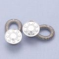 10Pcs Trousers Pants Stretch Spring Button Universal Sewing Tool Extender Accessories Jeans Button 17mm Metal Elastic Waist Extension. 