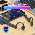 Bone Conduction Headphones Bluetooth Wireless Waterproof Comfortable Wear Open Ear Hook Light Weight Not In-ear Sports Earphones. 