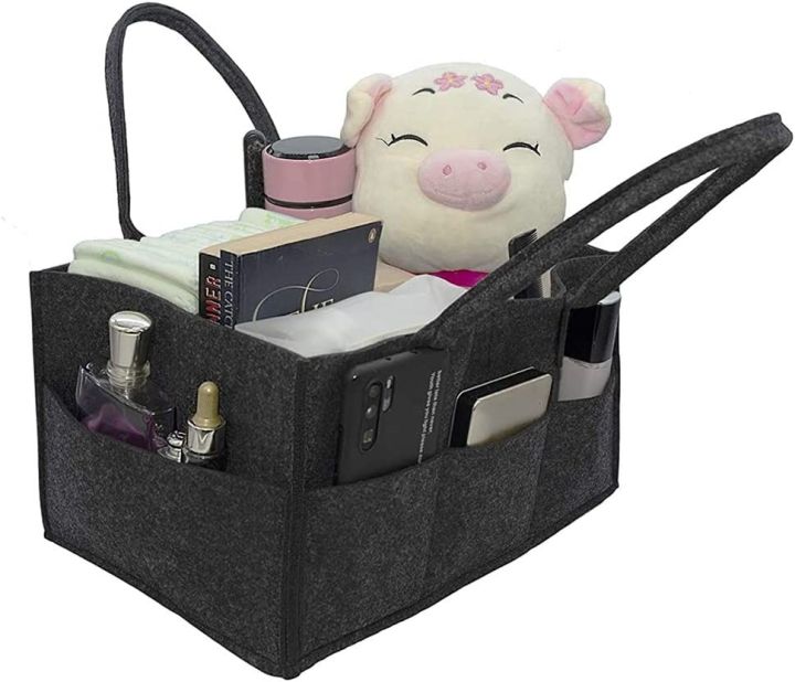Baby Diaper Caddy Organizer Bag-Foldable Nursery Storage Basket Bag-Diapers, Feeder And Baby Accessories Bag-Waterproof