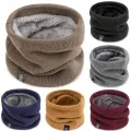 ZEBF-Fashion Soft Knitted Neck Warmer Sports Scarf Women Men Face Cover Winter Skating Running Hiking Scarves Thick Cold-proof Collar. 