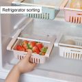 Stretchable Fridge Organizer Adjustable Storage Shelf Drawer Basket Fresh Spacer Layer Refrigerator Organizer for Candy Fruit - 2 pc. 