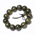 Sichuan Phoebe Sheareri Submerged Wood Bracelet Ebony Old Materials Cat Eyes Full of Gold Silk Beads Men and Women Bracelet for Couple. 